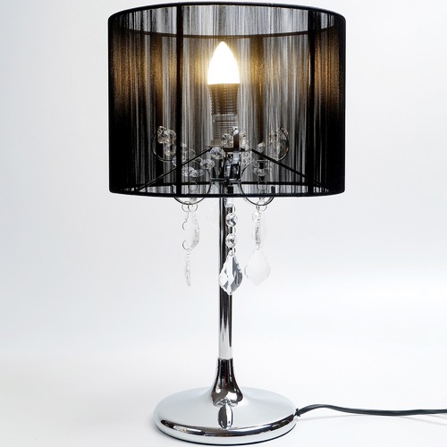 Black store crystal lamp